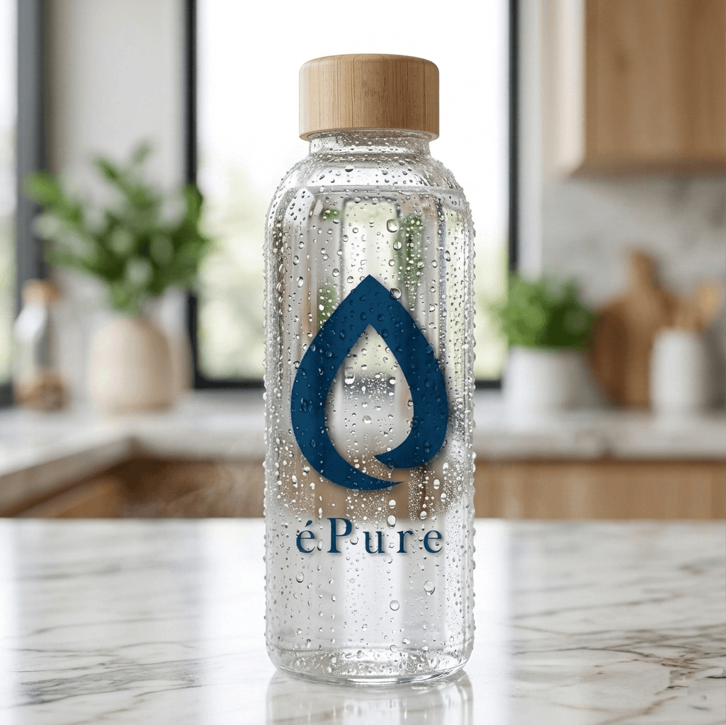 Botella éPure con agua purificada